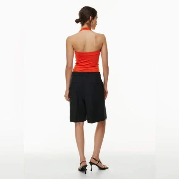 Aritzia Babaton Contour Harmonize Halter Top - Orange Square Neck - Picture 2 of 14